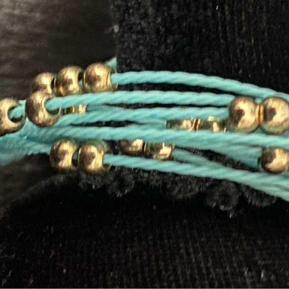 Set of 3 Turquoise Pura Vida String/Friendship Bracelets - Picture 3 of 6
